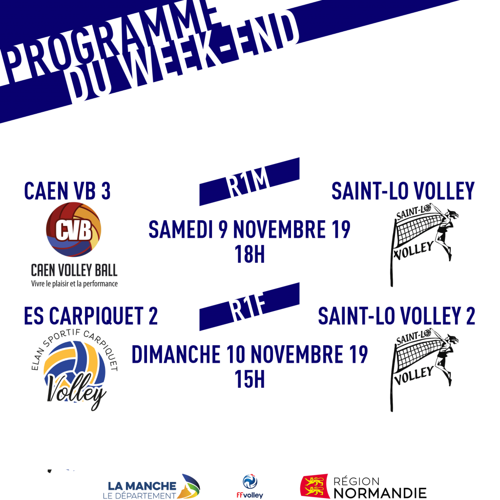 Programme du week : 9-10 novembre 2019